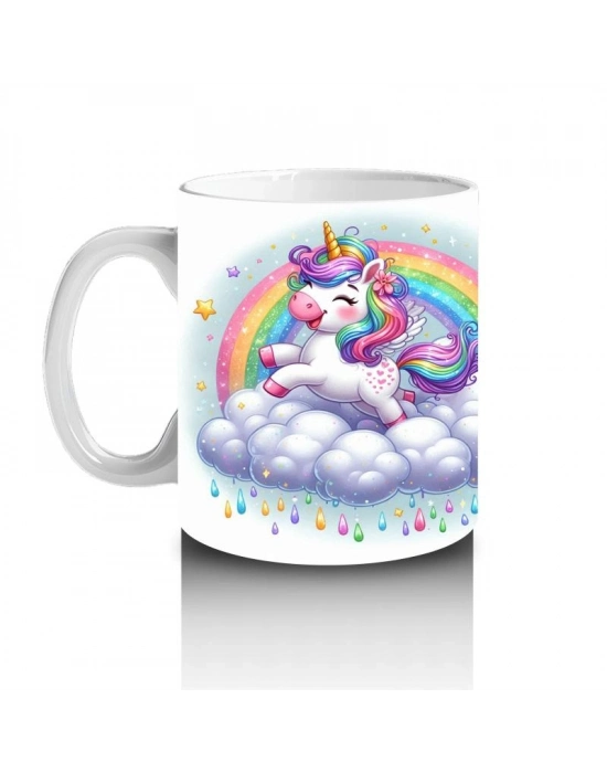 Çocuklara Sütü Sevdiren Bulut Rüyası Unicorn Kupa Bardak