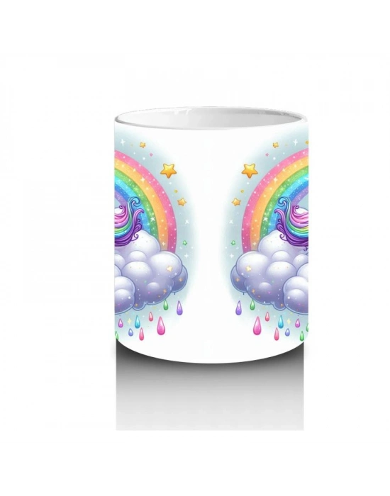 Çocuklara Sütü Sevdiren Bulut Rüyası Unicorn Kupa Bardak