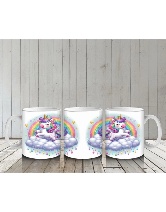 Çocuklara Sütü Sevdiren Bulut Rüyası Unicorn Kupa Bardak