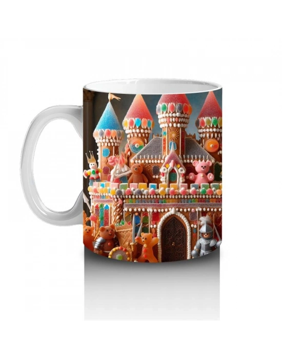 Çocuklara Sütü Sevdiren Büyülü Şeker Kale Karnavalı Kupa Bardak