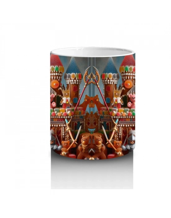 Çocuklara Sütü Sevdiren Büyülü Şeker Kale Karnavalı Kupa Bardak