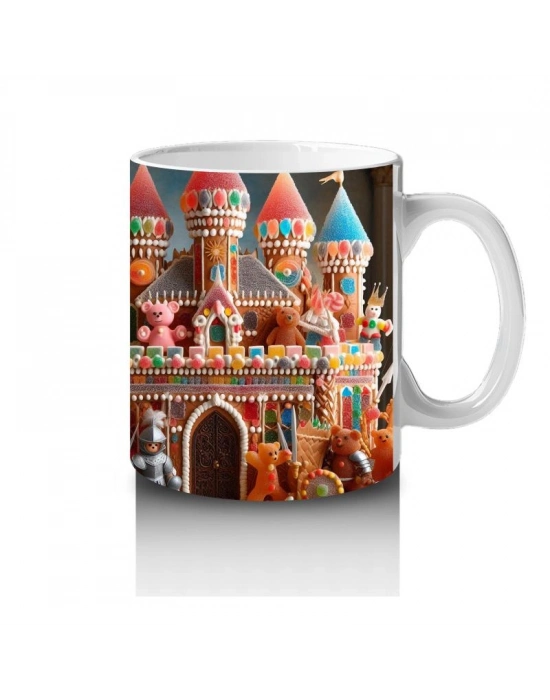 Çocuklara Sütü Sevdiren Büyülü Şeker Kale Karnavalı Kupa Bardak