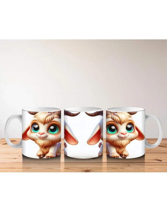 Çocuklara Sütü Sevdiren Dağ Keçisi Kaşifi Kupa Bardak