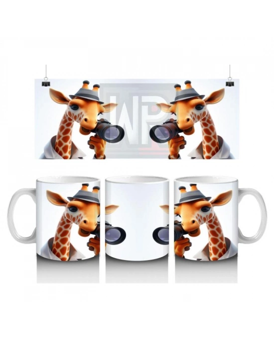 Çocuklara Sütü Sevdiren Dürbünlü Zürafa Kaşifler Kupa Bardak