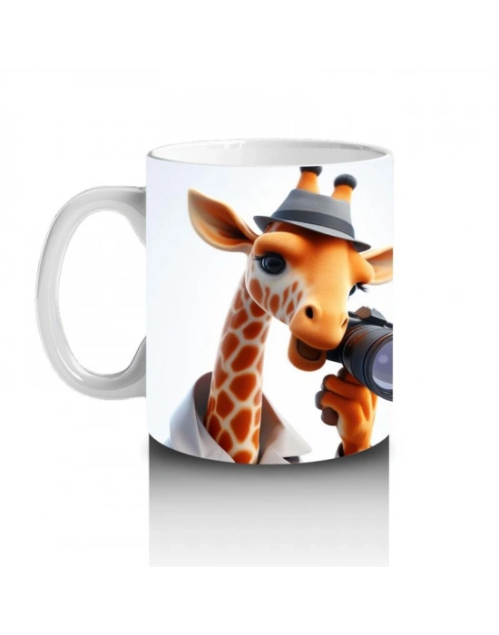 Çocuklara Sütü Sevdiren Dürbünlü Zürafa Kaşifler Kupa Bardak