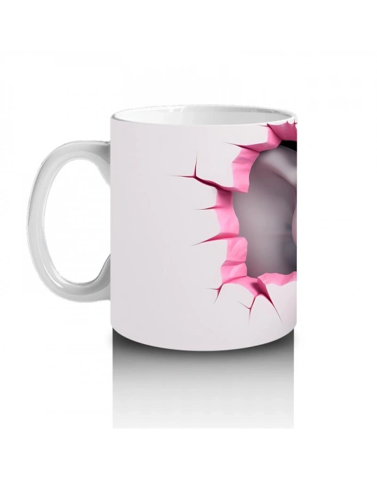 Çocuklara Sütü Sevdiren Duvarı Delip Bakan Fil Kupa Bardak