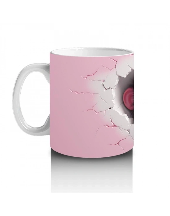 Çocuklara Sütü Sevdiren Duvarı Delip Bakan Maymun Kupa Bardak