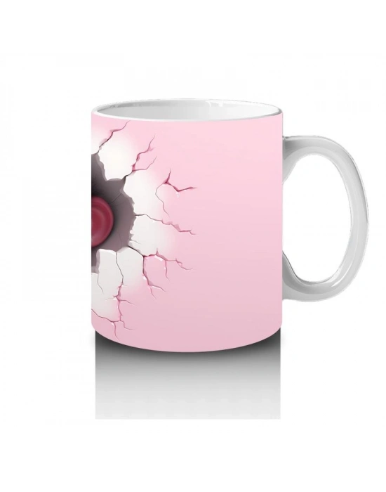 Çocuklara Sütü Sevdiren Duvarı Delip Bakan Maymun Kupa Bardak