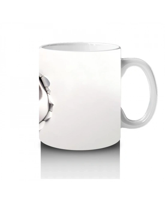 Çocuklara Sütü Sevdiren Duvarı Delip Bakan Meraklı Panda Kupa Bardak