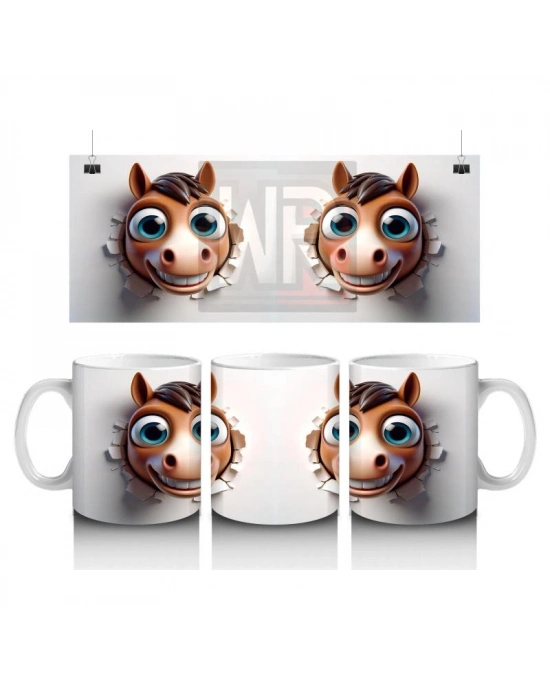 Çocuklara Sütü Sevdiren Duvarı Delip Gelen At Kupa Bardak