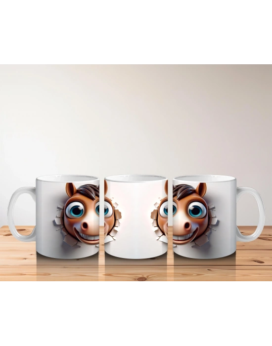 Çocuklara Sütü Sevdiren Duvarı Delip Gelen At Kupa Bardak