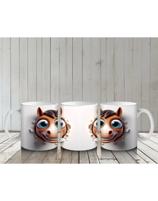 Çocuklara Sütü Sevdiren Duvarı Delip Gelen At Kupa Bardak