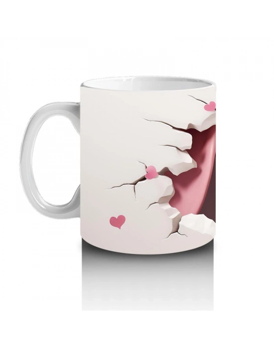 Çocuklara Sütü Sevdiren Duvarı Delip Gelen Heyecanlı Köpek Kupa Bardak