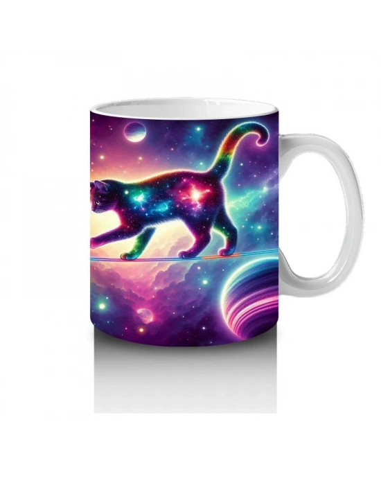 Çocuklara Sütü Sevdiren Galaktik Kediler Kupa Bardak