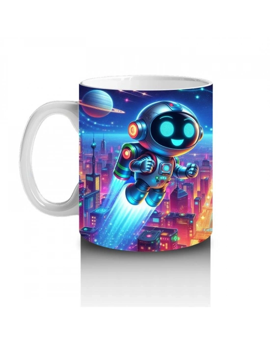 Çocuklara Sütü Sevdiren Geleceğin Robot Astronotu Kupa Bardak