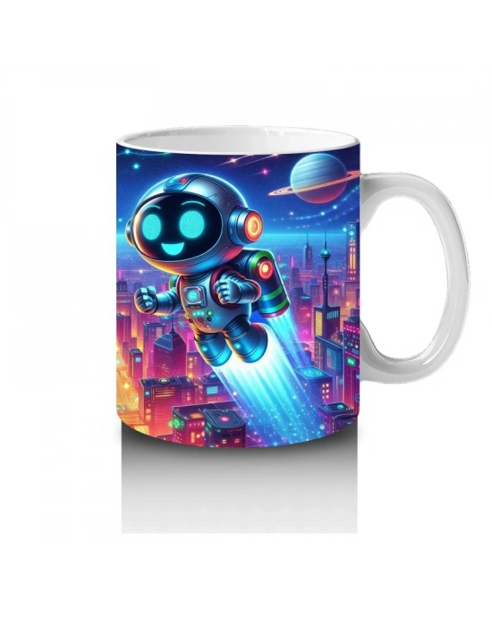 Çocuklara Sütü Sevdiren Geleceğin Robot Astronotu Kupa Bardak