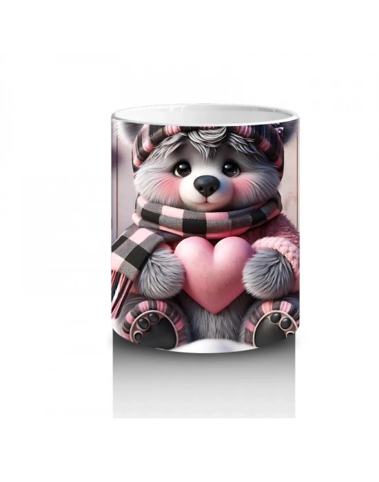 Çocuklara Sütü Sevdiren Hediye Dolu Ayıcık Kupa Bardak