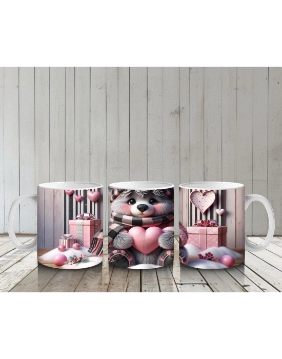 Çocuklara Sütü Sevdiren Hediye Dolu Ayıcık Kupa Bardak