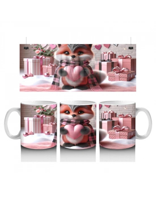 Çocuklara Sütü Sevdiren Hediye Dolu Rakun Kupa Bardak