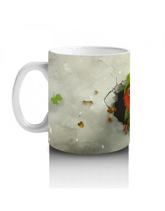 Çocuklara Sütü Sevdiren İki Sevimli Limon Kuşu Kupa Bardak