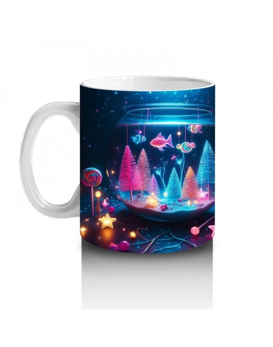 Çocuklara Sütü Sevdiren Işıltılı Kristal Orman Kupa Bardak