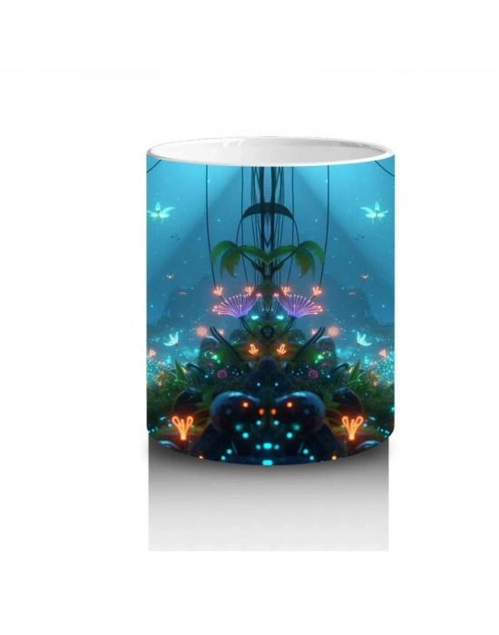 Çocuklara Sütü Sevdiren Işıltılı Orman Panda Dostları Kupa Bardak