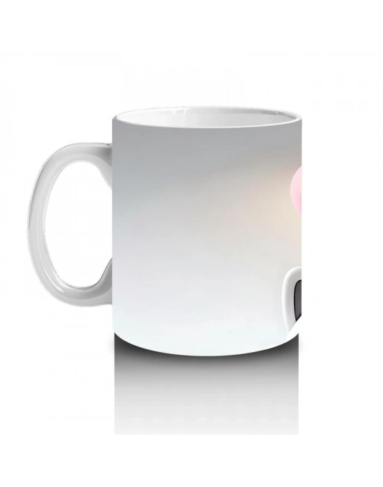 Çocuklara Sütü Sevdiren Kalp Başlı Kedi Arkadaşı Kupa Bardak