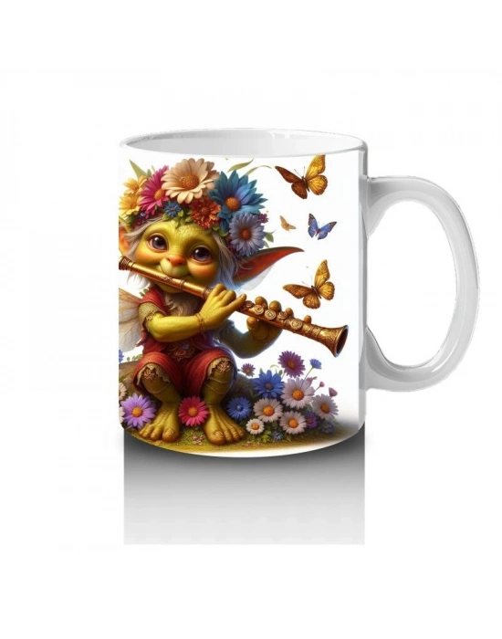 Çocuklara Sütü Sevdiren Kelebekli Çiçek Perisi Kupa Bardak