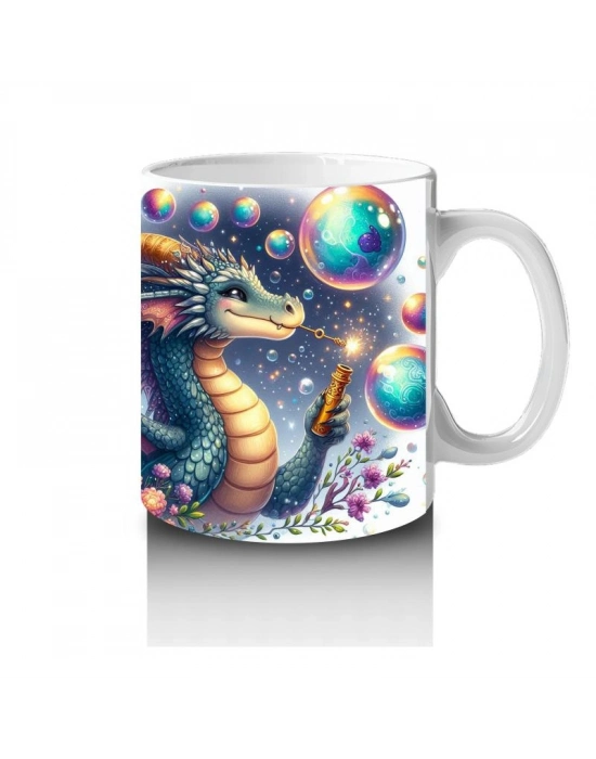 Çocuklara Sütü Sevdiren Kozmik Ejderha Çifti Kupa Bardak