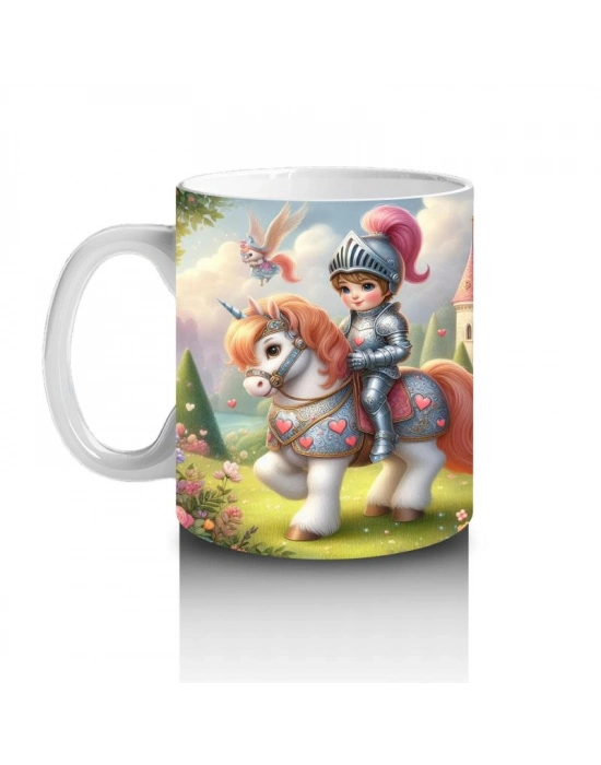 Çocuklara Sütü Sevdiren Kraliyet Atlı Macera Kupa Bardak