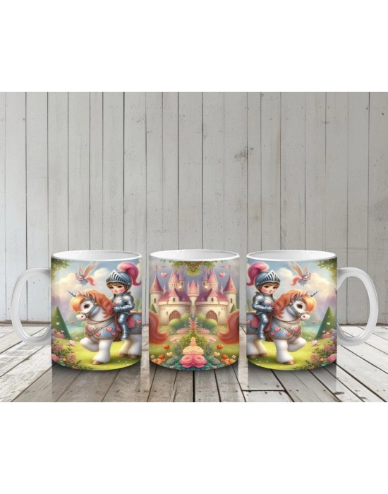 Çocuklara Sütü Sevdiren Kraliyet Atlı Macera Kupa Bardak