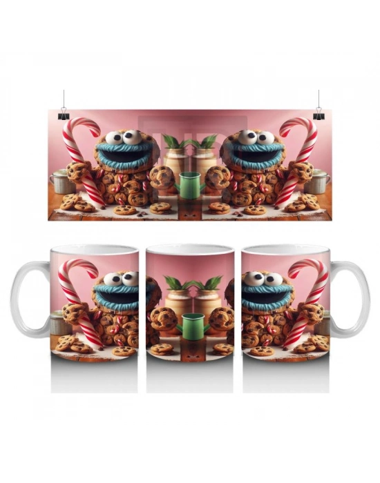 Çocuklara Sütü Sevdiren Kurabiye Canavarı Şenliği Kupa Bardak