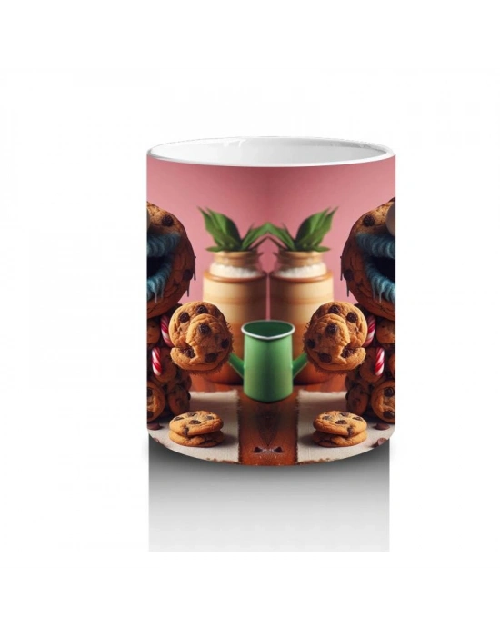 Çocuklara Sütü Sevdiren Kurabiye Canavarı Şenliği Kupa Bardak