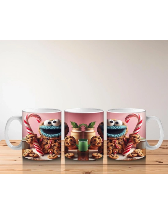 Çocuklara Sütü Sevdiren Kurabiye Canavarı Şenliği Kupa Bardak