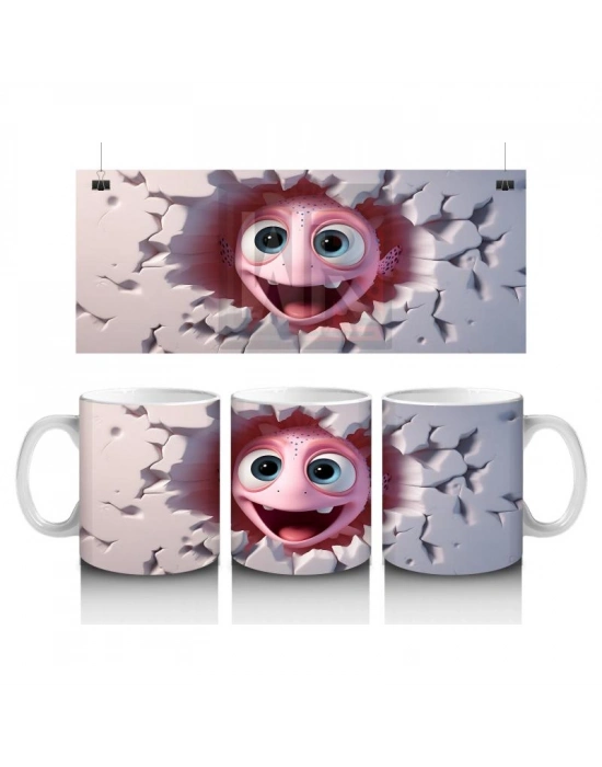 Çocuklara Sütü Sevdiren Meraklı Palyaço Balığı Kupa Bardak