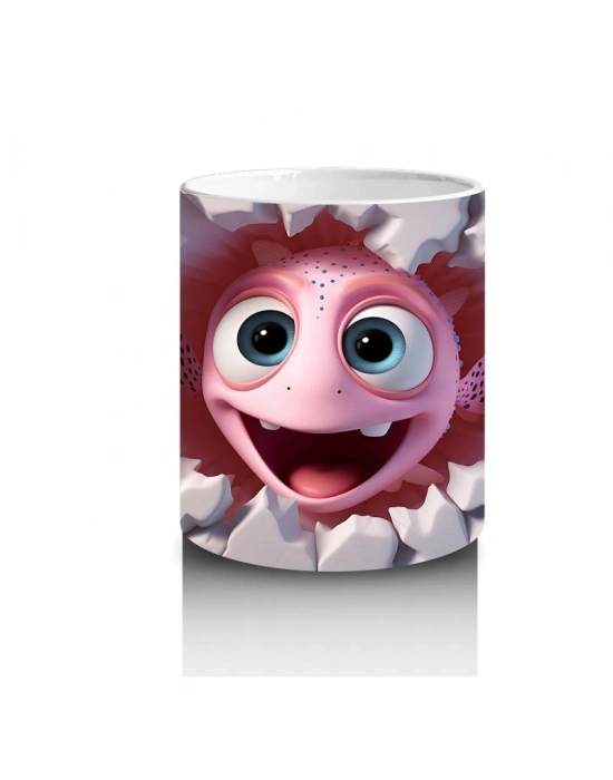 Çocuklara Sütü Sevdiren Meraklı Palyaço Balığı Kupa Bardak