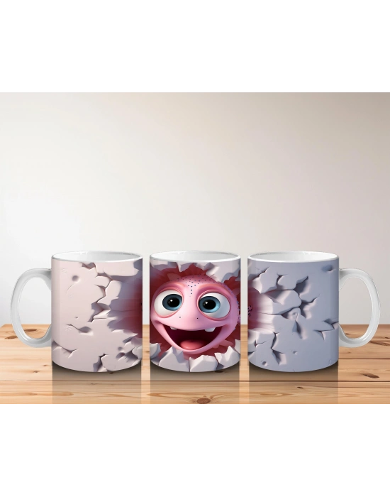 Çocuklara Sütü Sevdiren Meraklı Palyaço Balığı Kupa Bardak