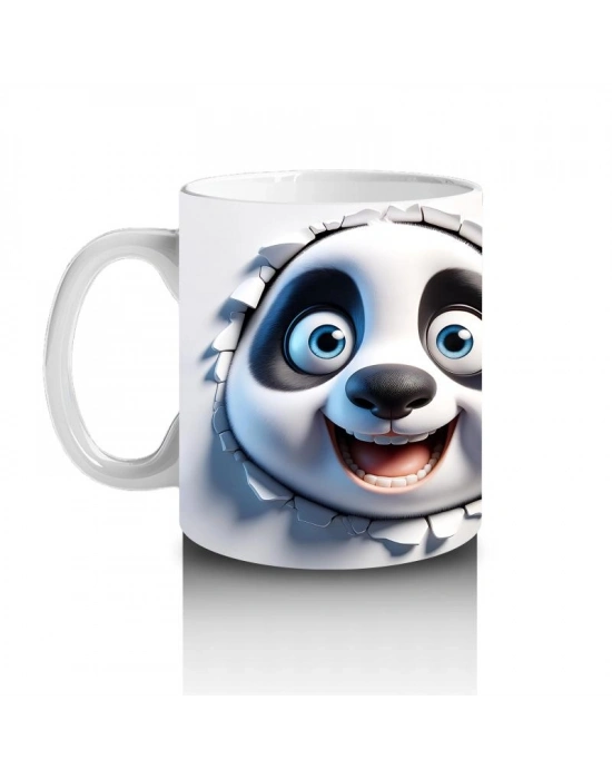 Çocuklara Sütü Sevdiren Meraklı Panda Kupa Bardak