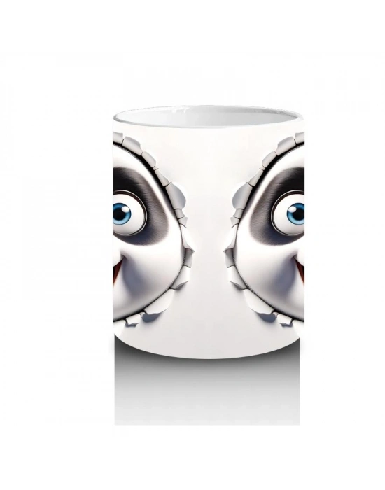 Çocuklara Sütü Sevdiren Meraklı Panda Kupa Bardak