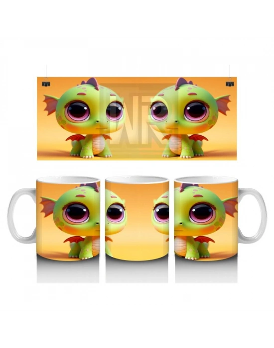 Çocuklara Sütü Sevdiren Minik Deniz Ejderhası Kupa Bardak