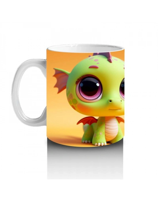 Çocuklara Sütü Sevdiren Minik Deniz Ejderhası Kupa Bardak