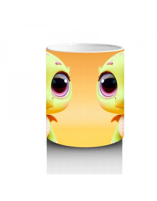 Çocuklara Sütü Sevdiren Minik Deniz Ejderhası Kupa Bardak