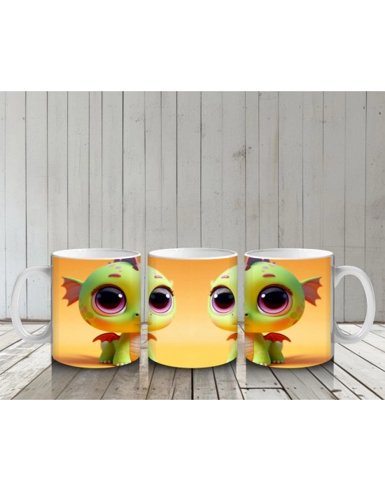 Çocuklara Sütü Sevdiren Minik Deniz Ejderhası Kupa Bardak