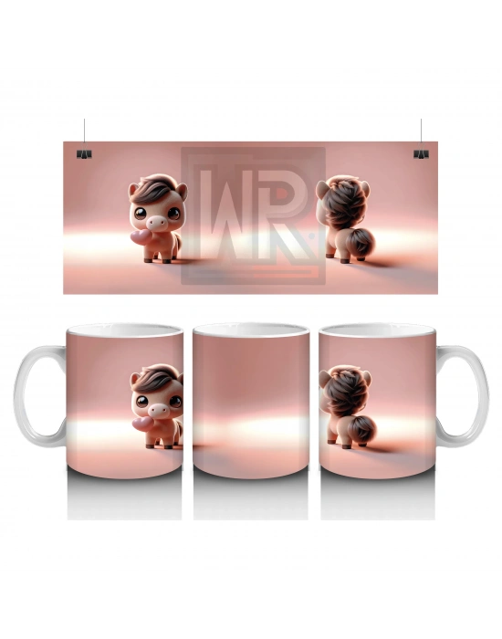 Çocuklara Sütü Sevdiren Minik Pony Kupa Bardak