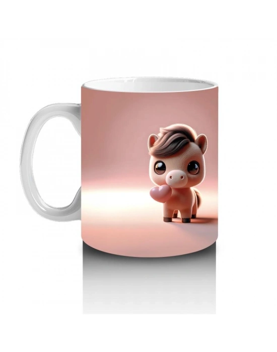 Çocuklara Sütü Sevdiren Minik Pony Kupa Bardak