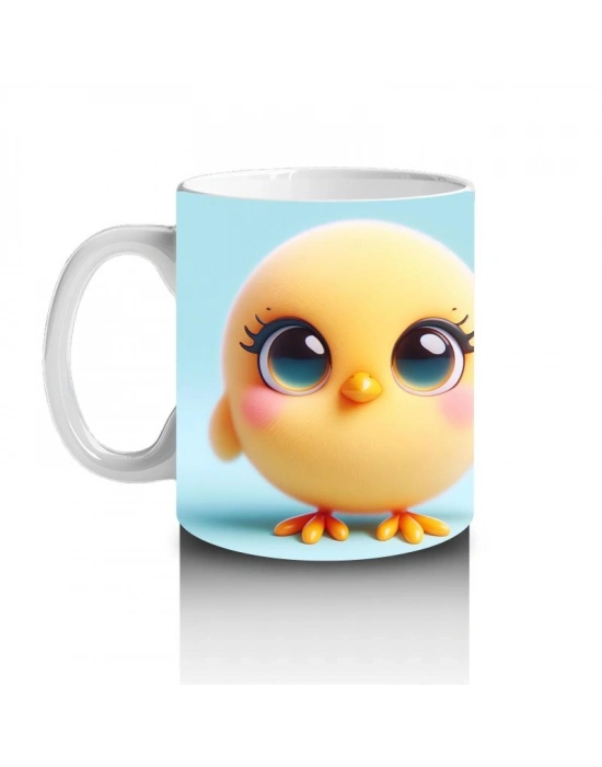 Çocuklara Sütü Sevdiren Minik Sarı Civciv Kupa Bardak