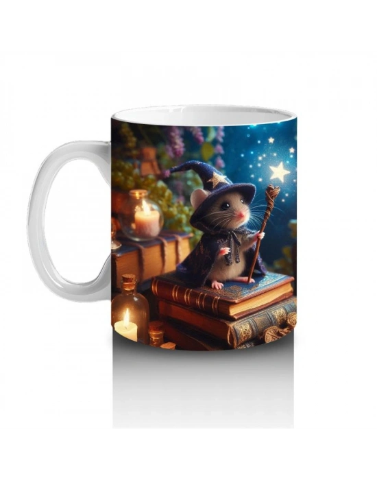 Çocuklara Sütü Sevdiren Mum Işığındaki Büyülü Fare Kupa Bardak