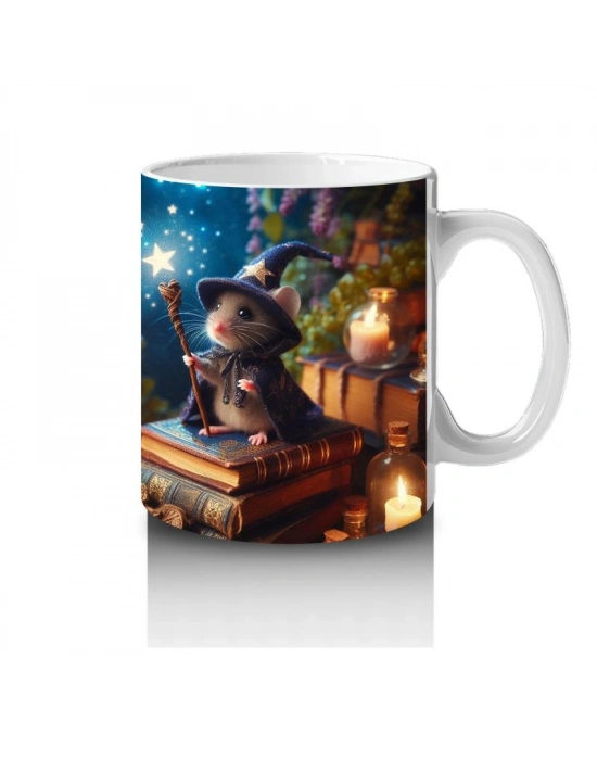 Çocuklara Sütü Sevdiren Mum Işığındaki Büyülü Fare Kupa Bardak