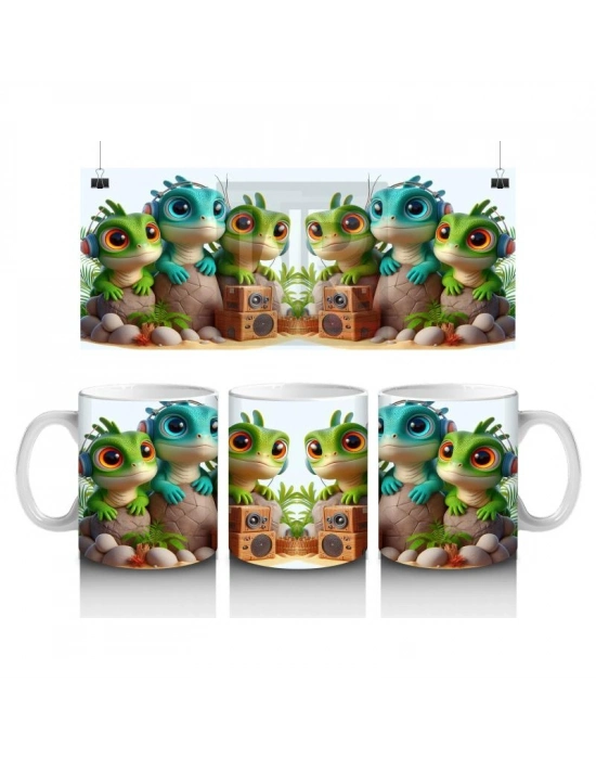 Çocuklara Sütü Sevdiren Müzikli Kuşlar Kupa Bardak