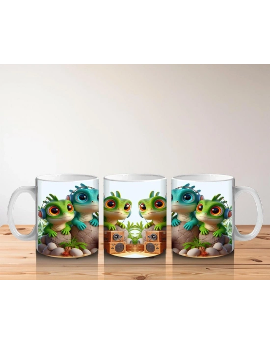 Çocuklara Sütü Sevdiren Müzikli Kuşlar Kupa Bardak